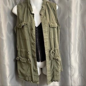 Women’s Mossimo Green Utility vest M